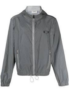 Coperni veste Reflective Horn Blouson à capuche - Argent