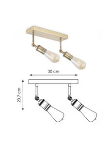 Besselink licht D930220-03 spotje Goud E27 LED