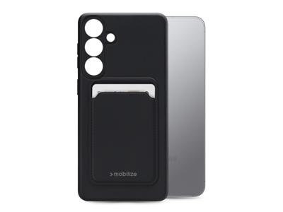 Mobilize Mobilize Rubber Gelly Card Case Samsung Galaxy S25+ 5G Matt Black