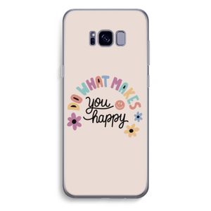 Happy days: Samsung Galaxy S8 Plus Transparant Hoesje