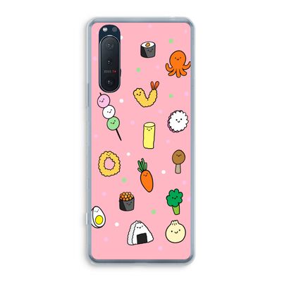 Happy bento friends: Sony Xperia 5 II Transparant Hoesje
