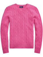 Polo Ralph Lauren pull en cachemire à tricot torsadé - Rose - thumbnail