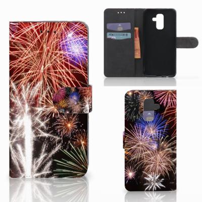 Samsung Galaxy A6 Plus 2018 | Wallet Case | met Pasjes | Vuurwerk