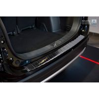 Zwart RVS Bumper beschermer passend voor Mitsubishi Outlander III 2015- 'RIbs' AV245111