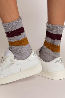 Golden Goose sokken GUP00883.P000488.81240 melange grey/orange/red/yellow fluo