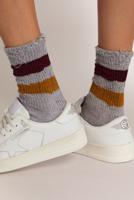 Golden Goose sokken GUP00883.P000488.81240 melange grey/orange/red/yellow fluo