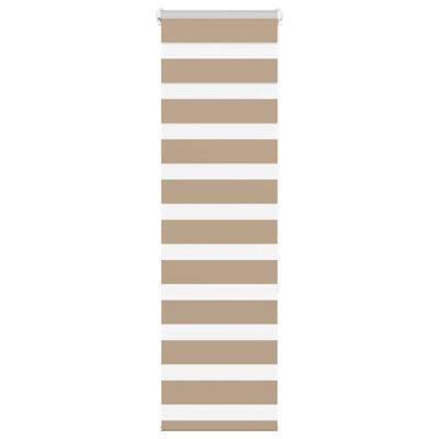 VidaXL Zebra blind 45x150 cm stofbreedte 40,9 cm polyester zandbruin