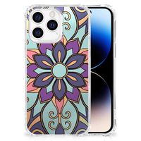 iPhone 14 Pro Case Purple Flower