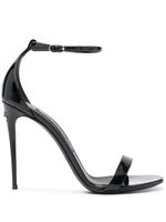 Dolce & Gabbana sandales en cuir verni 100 mm - Noir - thumbnail