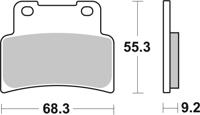 BREMBO Remblokken, voor de moto, Road Organisch 07GR7707