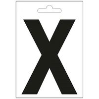 Nautic letter X zwart 100 mm.