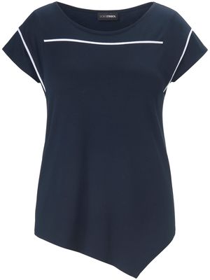 Shirt aangeknipte korte mouwen Van Doris Streich blauw