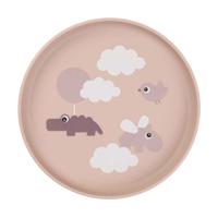 Done By Deer vakjesbord blije wolken roze