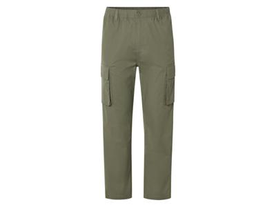 LIVERGY Heren cargobroek (Kaki, M)