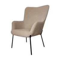 Artichok Rosemarie bouclé fauteuil lichtbruin