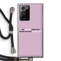 uw waarde daalt niet: Samsung Galaxy Note 20 Ultra / Note 20 Ultra 5G Transparant Hoesje met koord