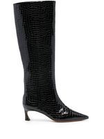 Alexandre Birman bottes Kyra 50 mm en cuir - Noir