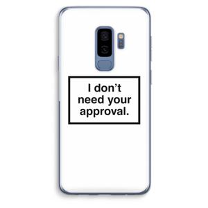 Don't need approval: Samsung Galaxy S9 Plus Transparant Hoesje