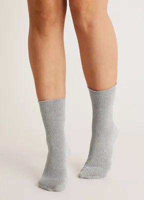 Marcmarcs 2-pack dames glitter sokken - Luxe viscose Lurex sokken - 42 - Beige - 42 - 42 - 42 - 42 - 42 - 42 - 42 - 42 - 42 - 42