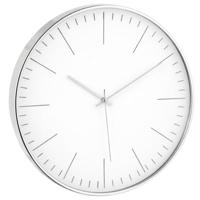 J-Line wandklok silvester zilverkleurig 39 cm | 4 stuks