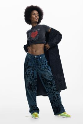 BOYFRIEND JEANS - BLUE - 38