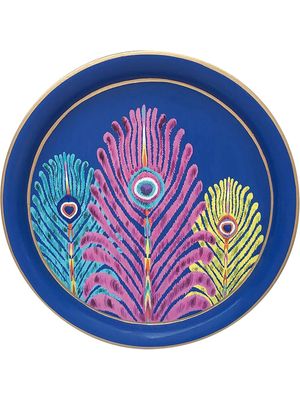 Les-Ottomans plateau rond imprimé - Violet