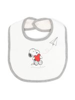 Monnalisa bavoir en coton à imprimé Snoopy - Blanc