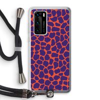 Purple Giraffe: Huawei P40 Transparant Hoesje met koord