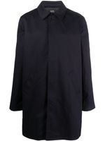A.P.C. veste imperméable Ville en coton - Bleu