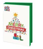 Kerstkaartenmapje 10 stuks met enveloppen - The very hungry caterpillar, Eric Carle