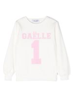 Gaelle Paris Kids sweat en coton à logo imprimé - Blanc