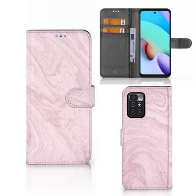 Xiaomi Redmi 10 | Bookcase | Marble Pink - Origineel Cadeau Vriendin
