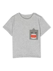 Stella McCartney Kids t-shirt à imprimé requin - Gris