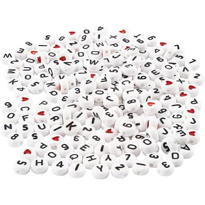Creativ Company Letterkralen, afm 7 mm, gatgrootte 1,2 mm, ca. 1500 stuk, wit, 200 gr/ 1 doos