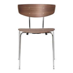 ferm LIVING Herman Eetkamerstoel Chrome - Walnut