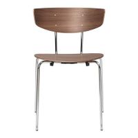 ferm LIVING Herman Eetkamerstoel Chrome - Walnut - thumbnail