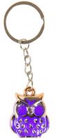 LG Imports sleutelhanger uil junior 3,5 cm paars - thumbnail