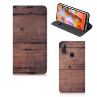 Samsung Galaxy M11 | A11 Book | Wallet Case | Old Wood