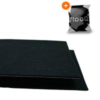 FLOOQ Anti Kras Zelfklevend Meubelvilt Zwart - 30 x 20 cm - Rond - 3mm dik - Voor Meubels - thumbnail