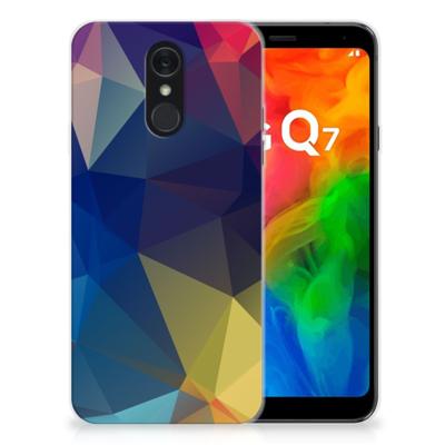 LG Q7 | TPU Hoesje | Polygon Dark