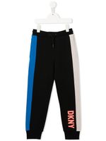 Dkny Kids pantalon de jogging fuselé à logo imprimé - Noir