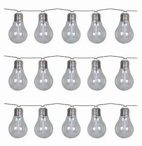 Solar Corfu, Stringlight 15 plastic bulbs - Luxform Lighting