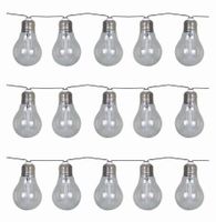 Solar Corfu, Stringlight 15 plastic bulbs - Luxform Lighting