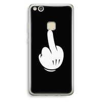 Middle finger black: Huawei Ascend P10 Lite Transparant Hoesje
