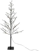 Kerstverlichting LED boom 80 lampjes zwart 120cm, gouden gloed