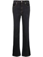 Alexander McQueen jean bootcut à patch logo - Noir