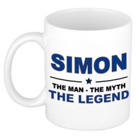 Simon The man, The myth the legend collega kado mokken/bekers 300 ml