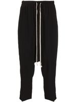 Rick Owens pantalon court sarouel à lien de resserrage - Noir