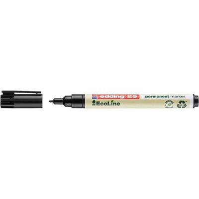 Edding 25 EcoLine 4-25001 Permanent marker Zwart Watervast: Ja