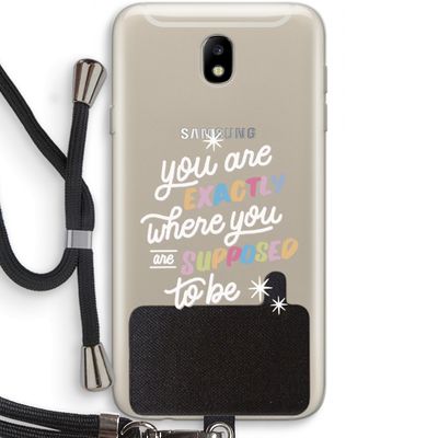 Right Place: Samsung Galaxy J7 (2017) Transparant Hoesje met koord